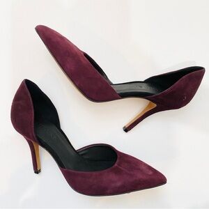 Vince Maroon leather heels